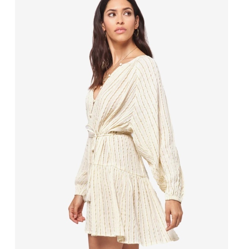 L*space
VIDA DRESS swim coverup Gold Coast yarn-dye stripe print Size Smalll NWT - Picture 3 of 12